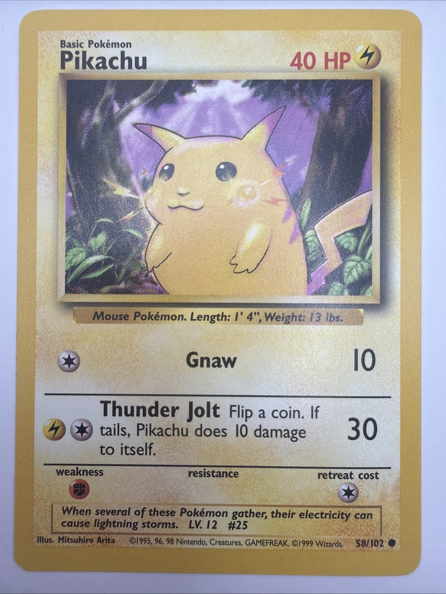Pikachu Pokémon TCG Base Set 2 Individual Collectible Card Game
