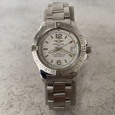 2014 Breitling Colt Quartz A77388 Cream Dial 34mm Date Watch - Full Set