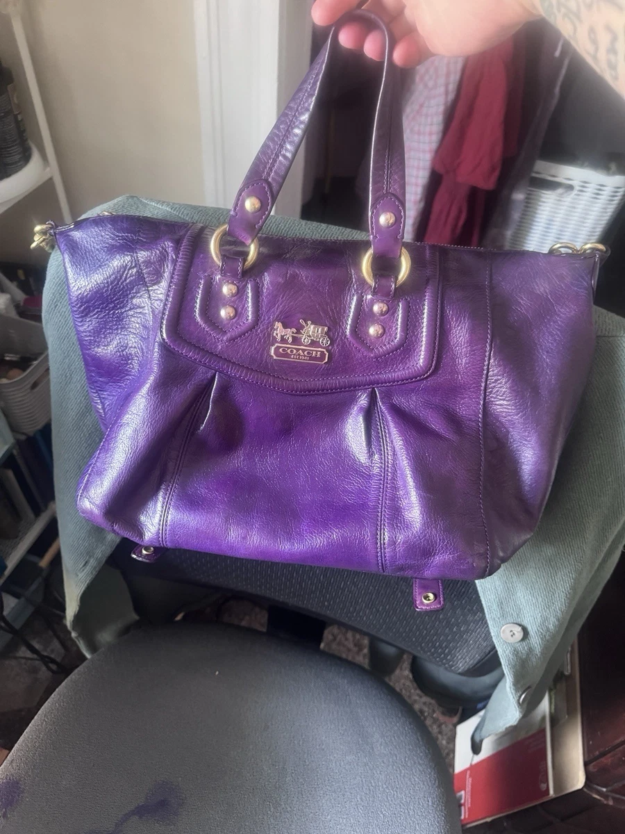 Coach Madison Maggie Purple for sale | eBay