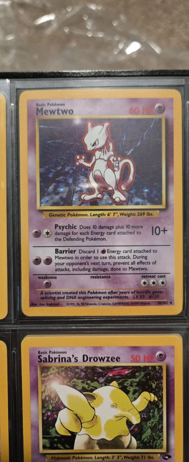 Pokémon TCG Mewtwo Base Set 10/102 Holo 1999-2000 Rare