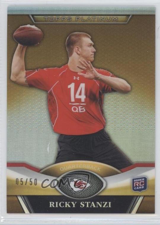 Ricky Stanzi Topps Platinum #134 Gold Refractor