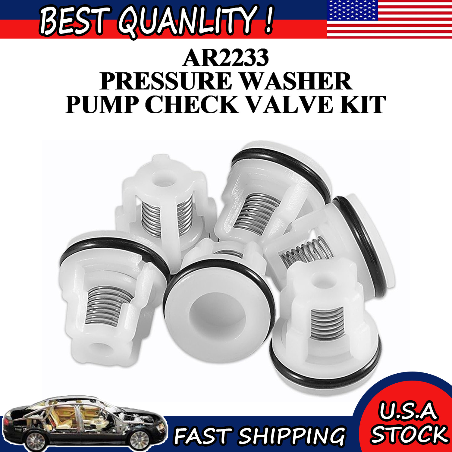AR2233 Pressure Washer Pump Check Valve Kit for Annovi Reverberi RMW Series