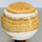 Natural Yellow Calcite Sphere Quartz Crystal Polished Ball Reiki Healing 2040G — photo 6