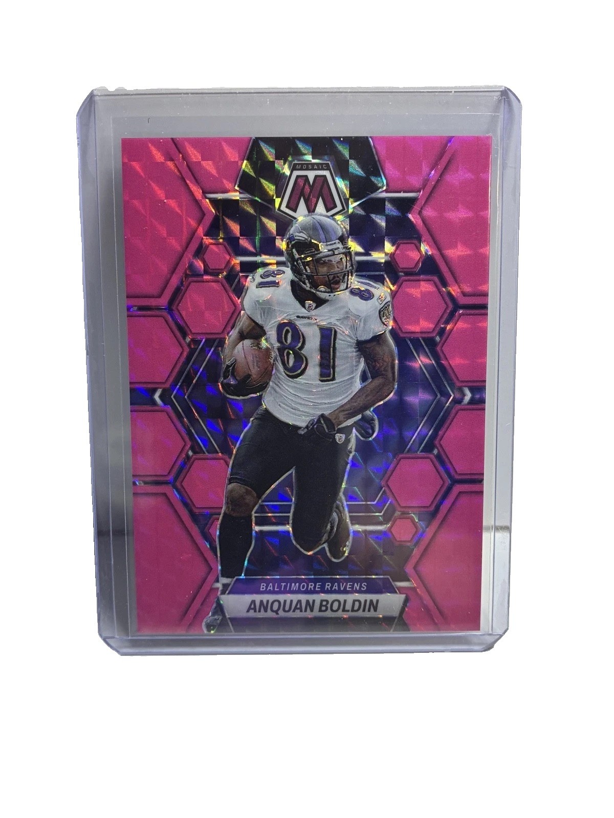 2023 Panini Mosaic - Anquan Boldin #18 Pink Fluorescent Prizm /10