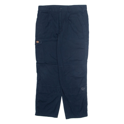 DICKIES Cargo Herren Hose Blau Regular Gerade W36 L30