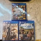 Grand Theft Auto V Mad Max Far Cry 5 PS4 Game Lot M NTSC-U/C