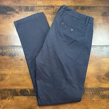 UNTUCKit Pants Mens 36x32 Navy St Clair Straight Fit Chino Stretch Casual