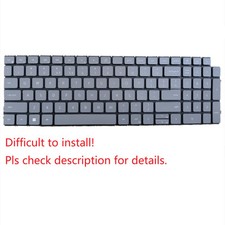 Original for Dell Model Type: P107F001 US Backlit Gray Keyboard
