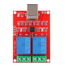 *2-Channel 5V Computer USB Smart Switch Controller PC Relay Drive Module Expansi