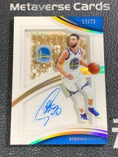 2017-18 Panini Immaculate Stephen Curry Shadowbox Signatures auto 19/25 Warriors