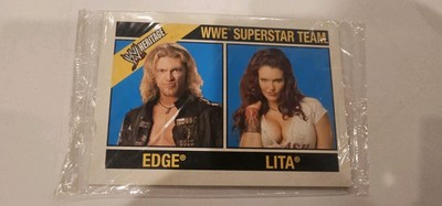 WWE Edge & Lita 2006 Topps Heritage II Large Box Topper Card # B2