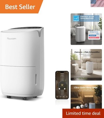 Whisper-Quiet Energy Star Dehumidifier - 35 Pints, Smart App & Adjustable Modes