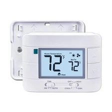 2 Heat/ 1 Cool Non-Programmable Thermostat for Home Heat Pump Syste... Fast Ship