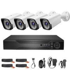 KEPEAK 4CH H.265+ 5MP Lite DVR 1080P Outdoor CCTV Home Security Camera System US
