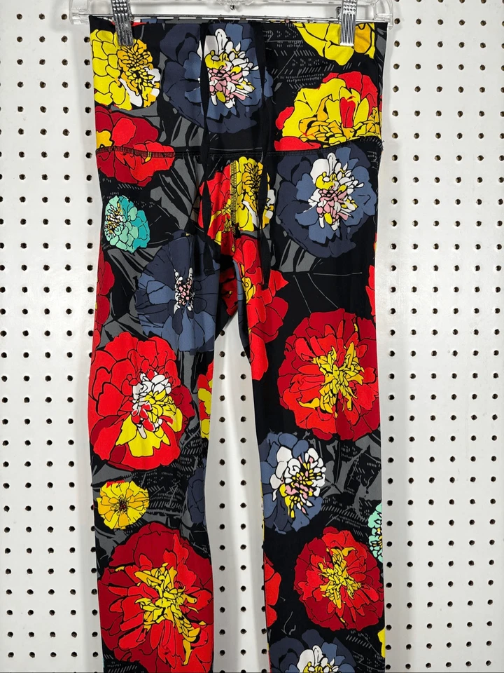 Adidas Woman’s bright colorful floral performance leggings size S - Image 3 of 4