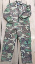 Insulated Full Coveralls Brown Green Camouflage X-Large 46-48 USA