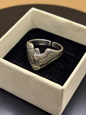 Ritter / Ring Adler anpassbar in Silber