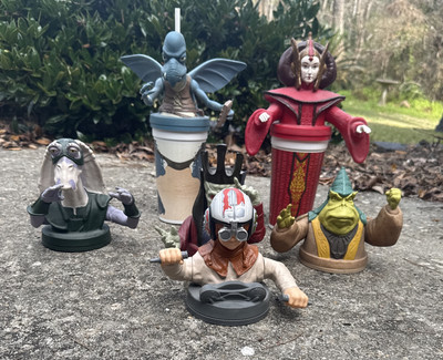 Star Wars Episode 1 KFC Taco Bell Pizza Hut Cup Toppers and Cups