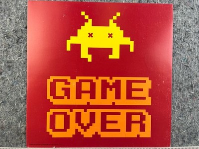 Game Over Pixel Art Video Game Poster 12x12 Licensed Reprint Retro Gaming