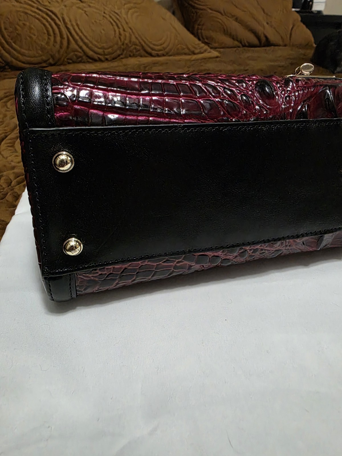 BRAHMIN CHERRY LACQUER TOWERS DAYAN  — image 12
