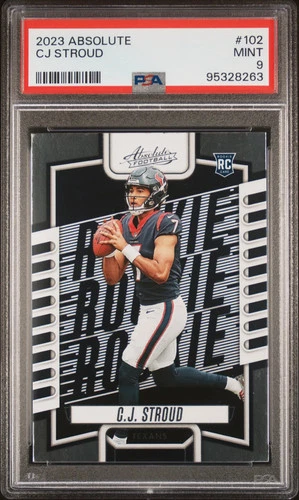 2023 Panini Absolute Football CJ Stroud #102 RC PSA 9