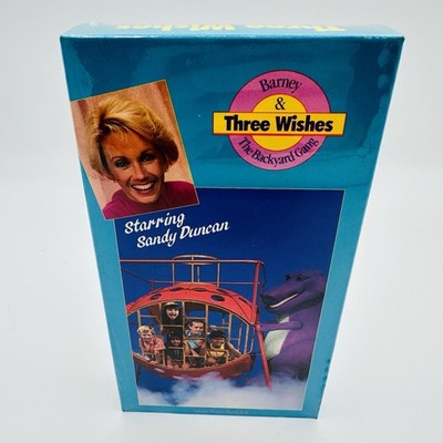 Barney-Three Wishes VHS 1988 Starring Sandy Duncan With Sing-A-Long Cassette New