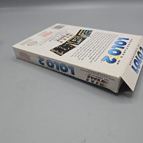 Adventures of Lolo 2 (Nintendo Entertainment System NES) Complete W/ Manual CIB 