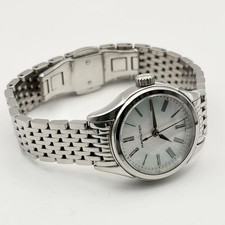 HAMILTON Valiant Women's Watch Shell Dial Roman Quartz New Battery Excellent Con 7