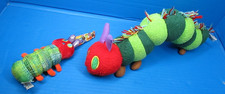 Very Hungry Caterpillar 13" Stuffed Animal Eric Carle Baby Rattle 6" Lot of 2