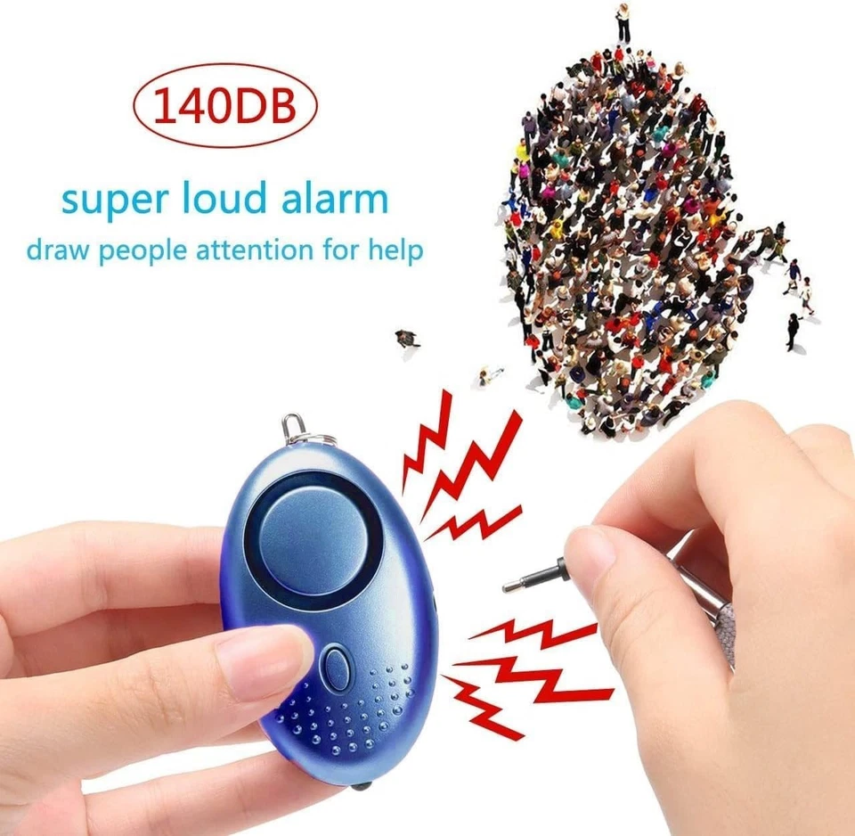 2 x Safety Security Alarm Panic Rape Attack 140db Keyring Personal safety Alarm - Image 2 of 4