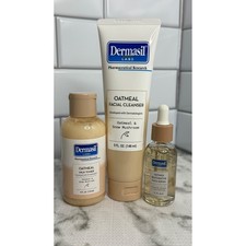 Dermasil Labs Oatmeal  Snow Mushroom Skincare Set Cleanser Toner Serum 3pc NEW