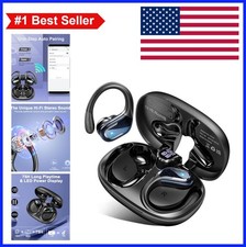 Wireless Earbuds Bluetooth 5.4 75hrs Sport ENC Noise Cancelling IP7 Waterproof