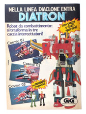 Pubblicita' Diatron Gig Linea Diaclone Robot Da Combattimento Cosmic 1981 (T7)