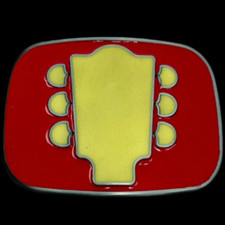 Glow in the Dark Cool Guitar End Belt Buckle