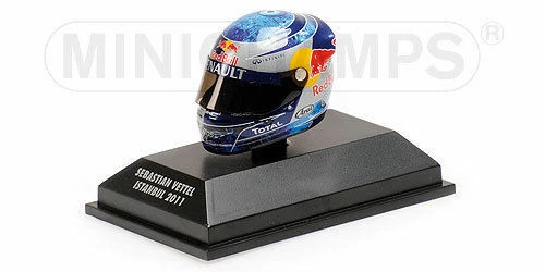 MINICHAMPS 1:8 MODELLINO CASCO AUTO F1 RED BULL VETTEL GP ISTANBUL 2011 DIE CAST - Immagine 3 di 3