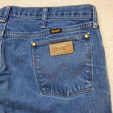 Wrangler Mens TAG 42 13MWZ Cowboy Cut Jeans Blue Western Work Wear HIMMED 25"