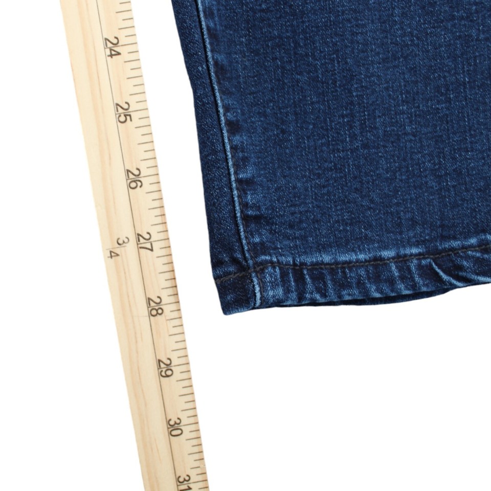 KanCan Curvy Women's Jeans Plus Size 16 Dark Wash Distressed Stretch