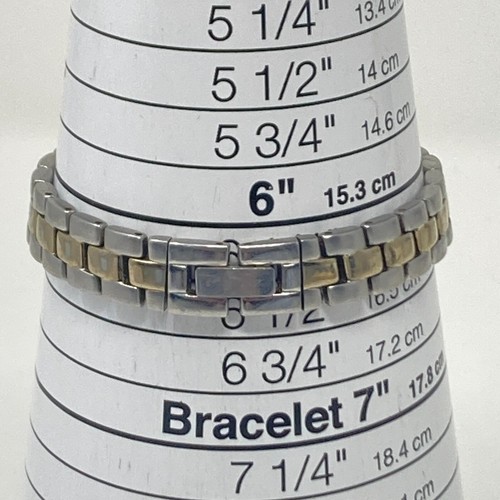 Eddie Bauer Watch Women 23mm Silver Gold Two Tone Petite Round New Battery 6.25" - Picture 10 of 20