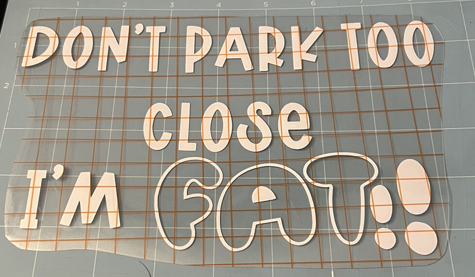 car decals , dont park to too close, fat decal, funy decal | eBay