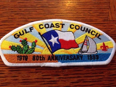 MINT CSP Gulf Coast Council TX 1919-1999 80th Ann SA-24 White Bdr $90 Value