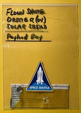 SPACE SHUTTLE MISSION FLOWN ORBITER SOLAR SHEILD FROM PAYLOAD BAY SCCS VERIFIED