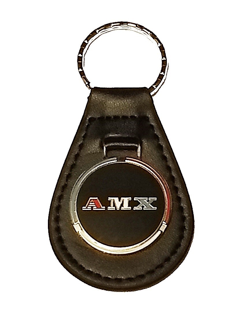 AMX KEYCHAIN - STITCHED LEATHER KEY FOB - NICE | eBay