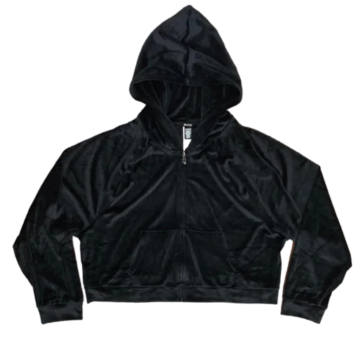 UNDERCOVER SET PANTALONI CON CAPPUCCIO E CERNIERA COMPLETA VICTORIA'S SECRET ON POINT VELLUTO XS S M L XL XXL