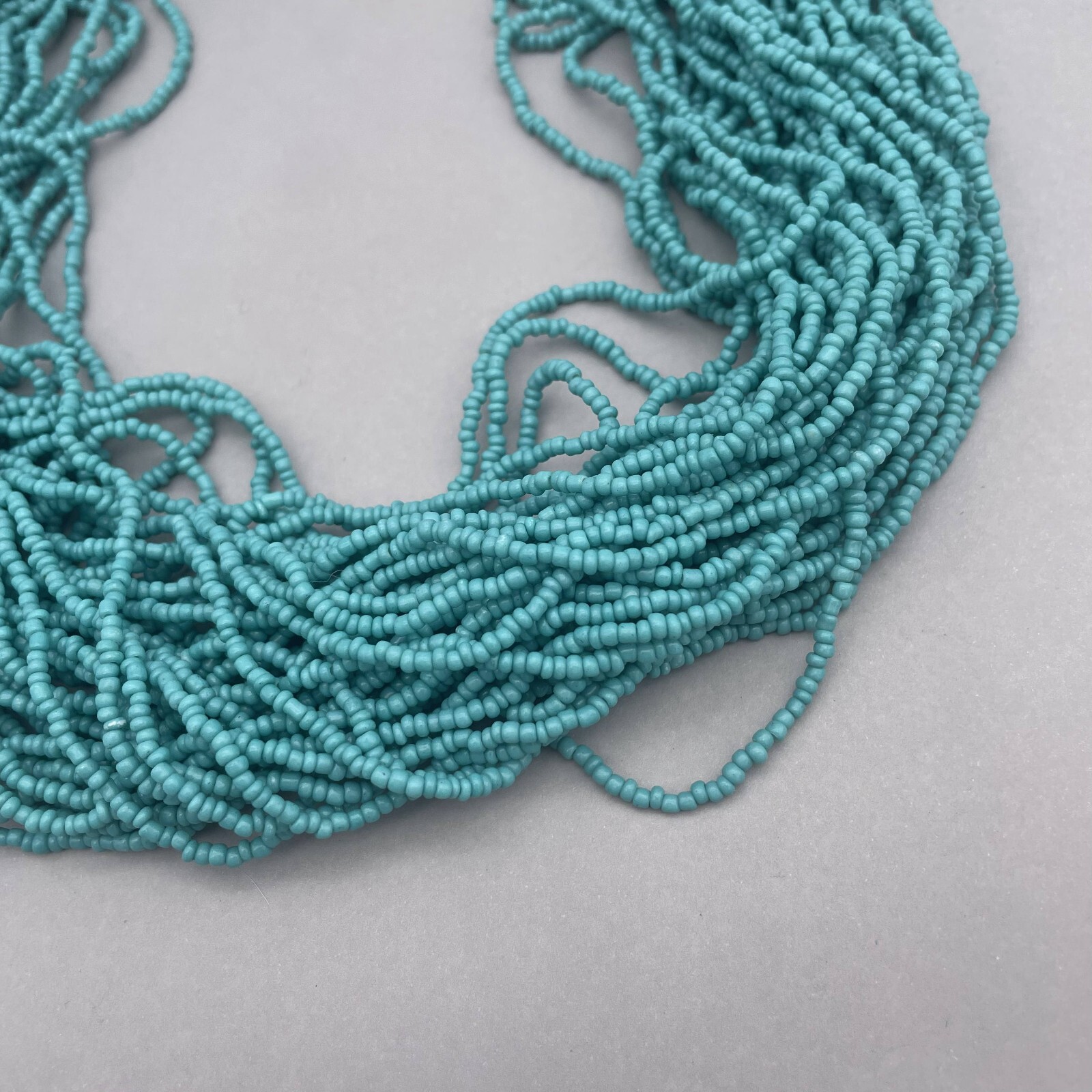 Multilayer Seed Bead Collar Statement Necklace Sp… - image 3