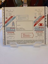 1991 Houston Oilers Ticket~AMERICAN FOOTBALL CONFERENCE PLAYOFF~Astrodome JAN 20