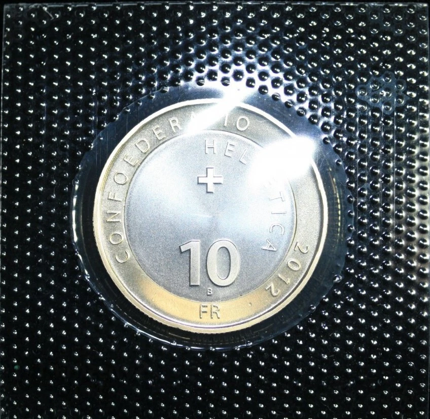 2012 SWITZERLAND 10 FRANC BI-METALLIC (COW FIGHTING IN VALAIS) - Image 2 of 2