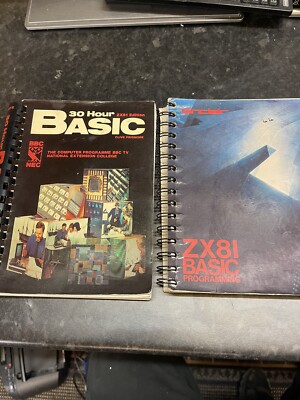 Sinclair ZX81 BASIC Programmierung und 30 Stunden Basic 2 Bücher