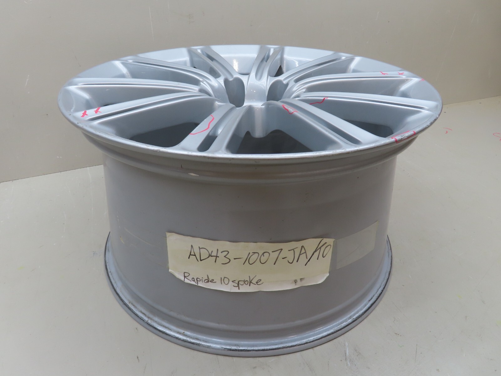 2010-2013 ASTON MARTIN RAPIDE REAR 10 SPOKE WHEEL RIM 20X11 20" OEM AD43-1007-JA