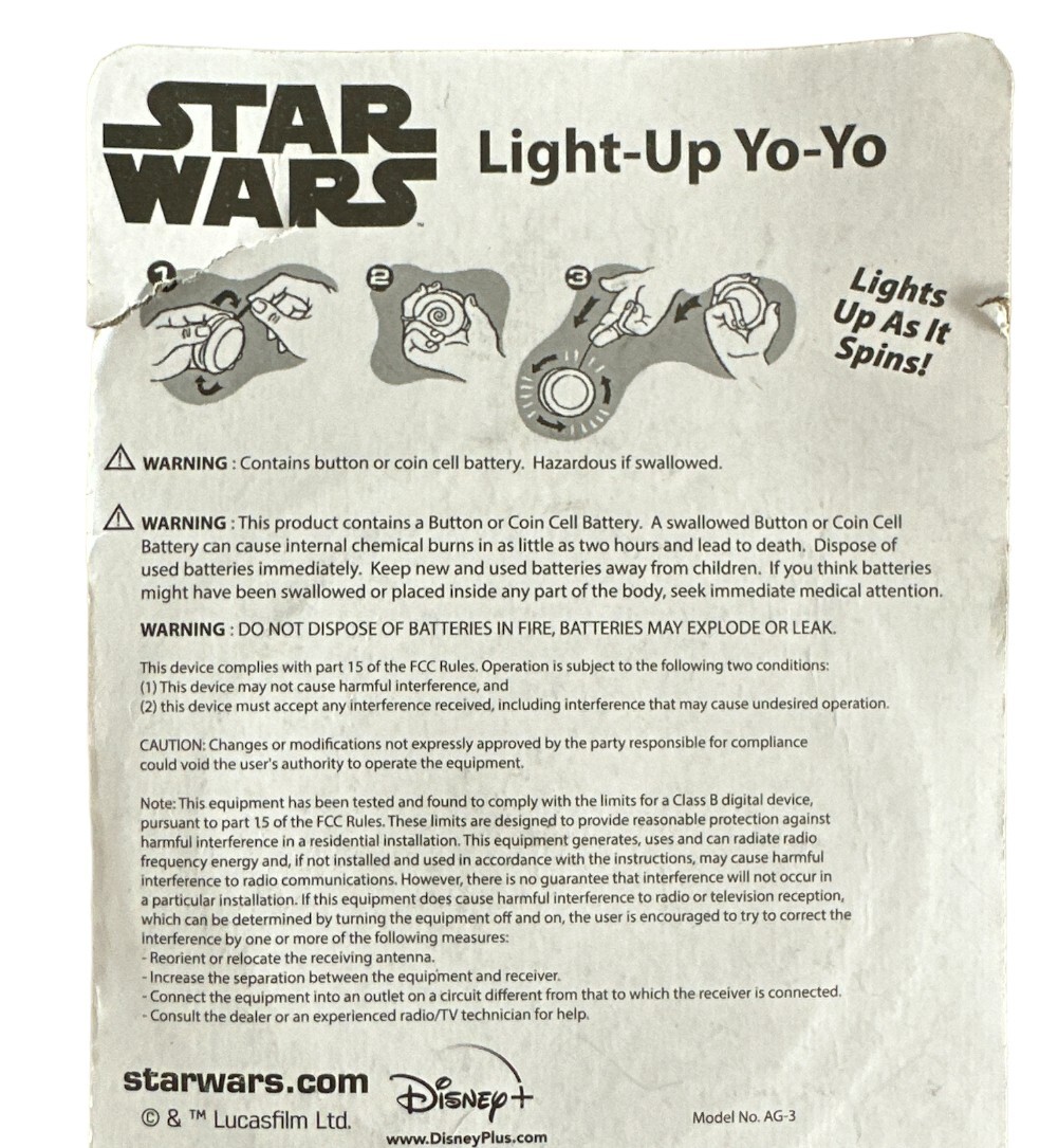 Star Wars Mandalorian Light-Up YoYo Toy for Kid Boys & Girls Ages 3+