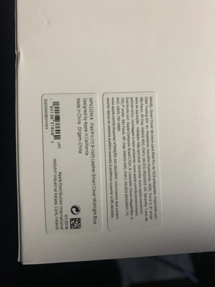 Funda inteligente de cuero Apple para iPad Pro de 10,5? pulgadas - azul medianoche Foto 4 de 4